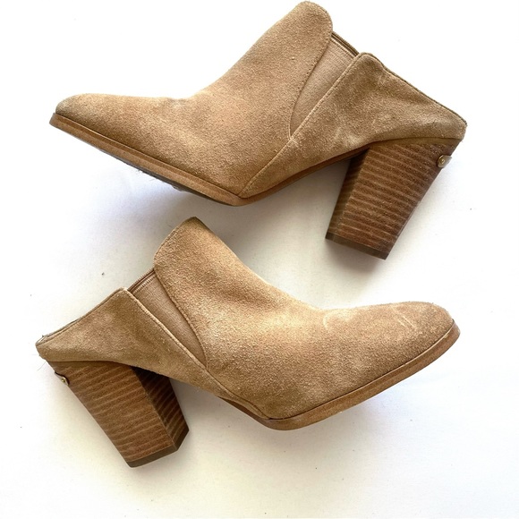 Micheal Kors Braden Suede Mule Booties - Picture 2 of 7